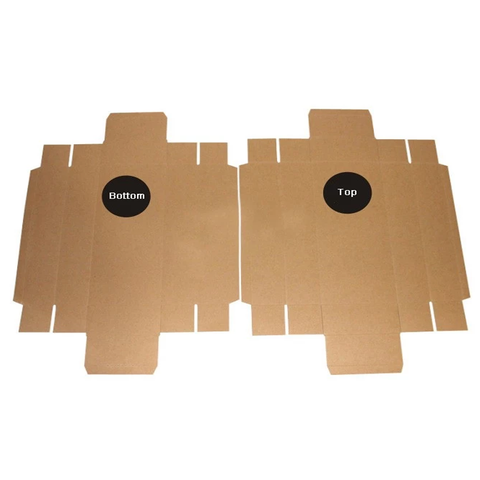 Medium 12Pc Pack Premium Brown Kraft Two Piece Gift Boxes 22 x 17 x 7.5 Cms - Willow