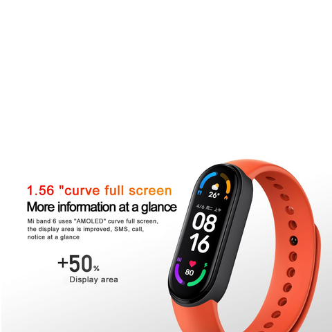 Xiaomi Mi Smart Band 6 Sports Smart Bracelet Amoled Display Black - Global Version