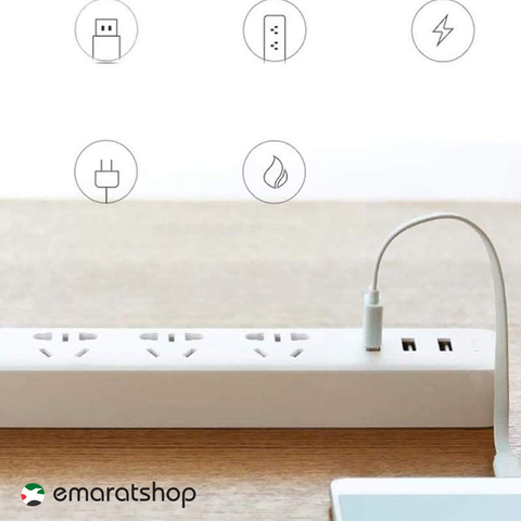 Xiaomi Mi Power Strip 3 Sockets / 3 USB Ports - White