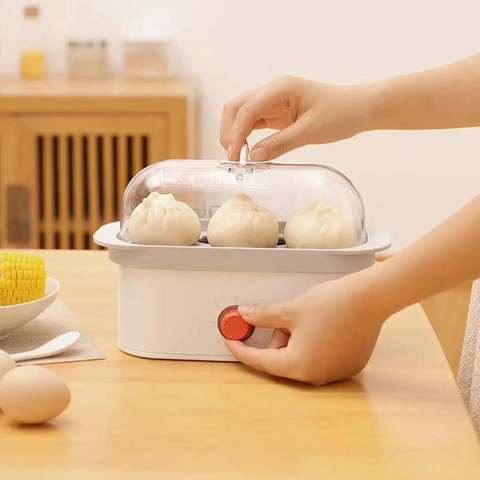 Pinlo Electric Steamer Household Mini Steam Pot Small Breakfast Machine Egg Steamer