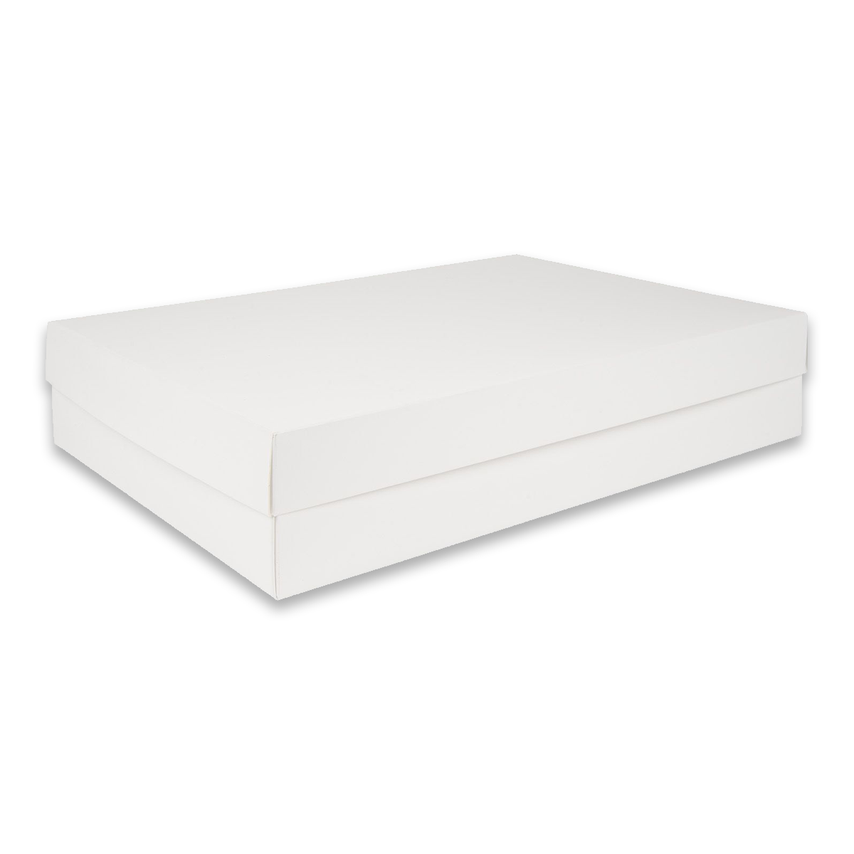 Willow White Cardboard Gift Box with Lids, for Clothes, 12Pc Pack Size 35x26.5x6.5Cms - White