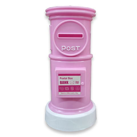 Postbox Shaped Piggy Banks Cute Money Box for Kids - Pink
