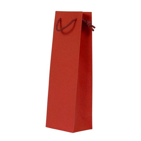 Kraft Paper Bottle Gift Bags with Rope Handles 36x10x10 cms (12Pc Pack)