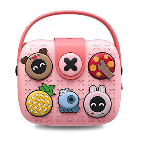 Emma Little Girls Shoulder Bag, Cute Cross Body Bag for Kids - Pink
