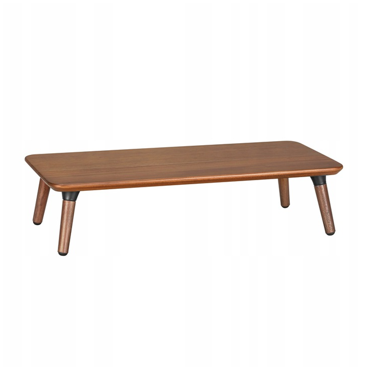 Navodesk Premium Walnut Monitor Riser, Minimalistic Wooden Monitor Stand