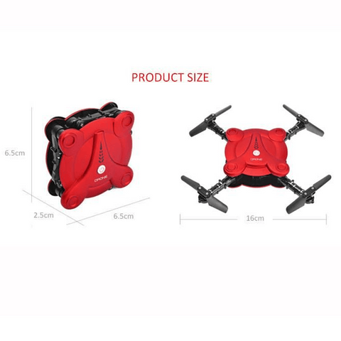 Mini RC Self Portable Drone, Red  8992