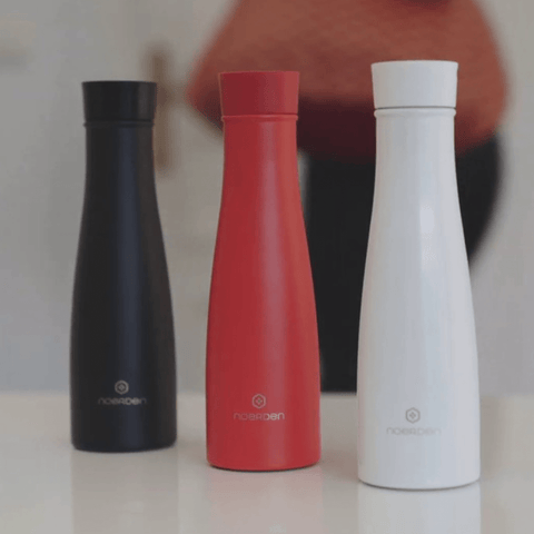 LIZ The next-gen self-cleaning smart bottle with UV sterilization 350ml / 12oz Red