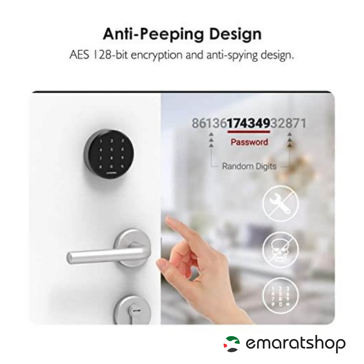 GIMDOW Smart Lock Keyless AES 128-bits Encrypted