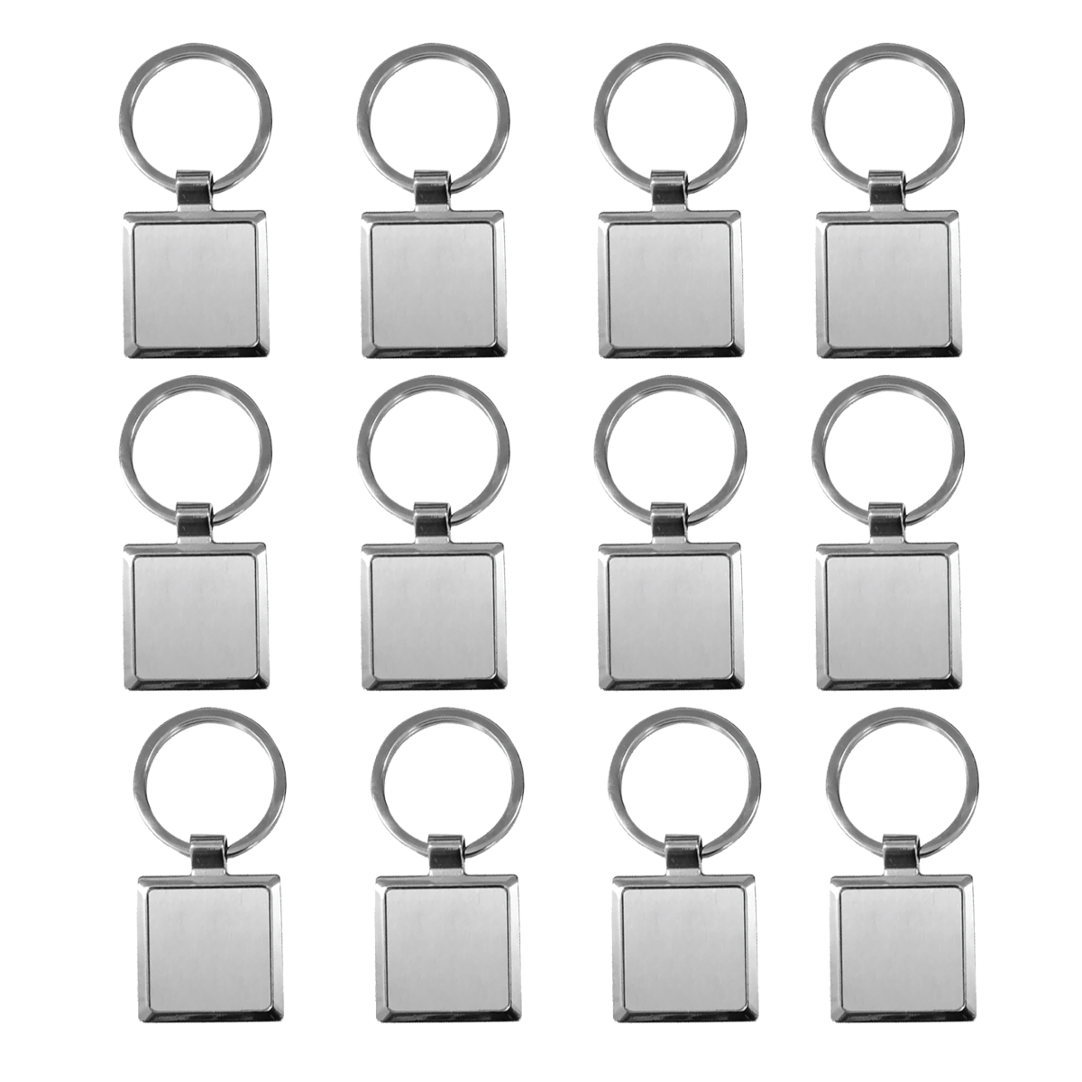 Olmecs Promotional Square Shaped Metal Keychain (12 Pc Pack) – Emaratshop