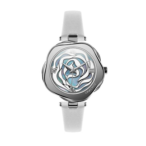 CigaDesign R Series Danish Rose Quartz Wristwatch For Women Mesh Strap