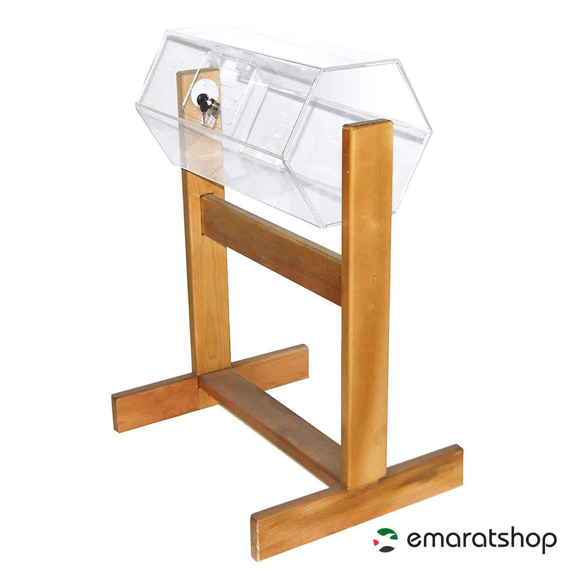 Roleta Raffle Box Olmecs Revolving Acrylic Raffle Box Size: 60x35 cm – Emaratshop