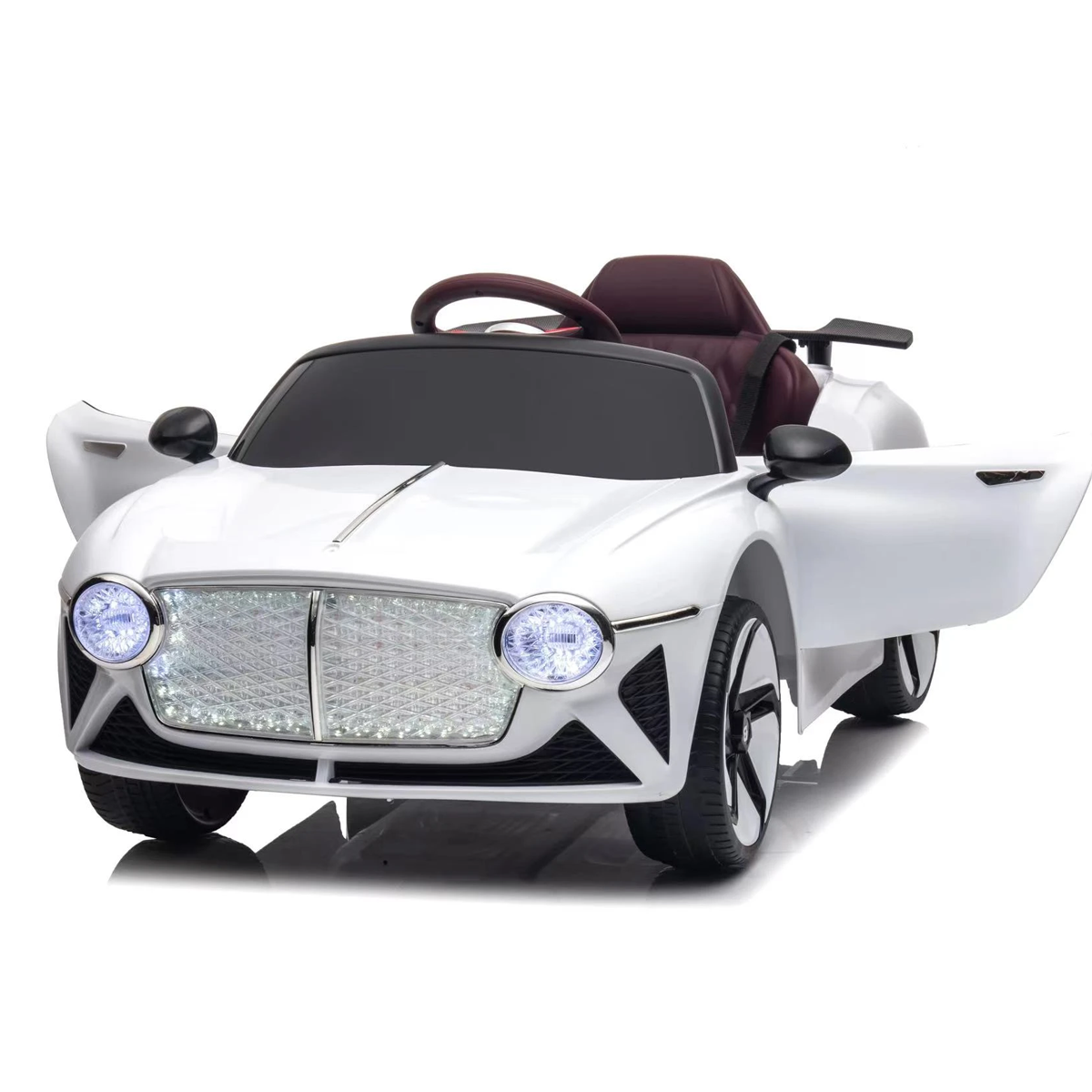 Emma Kids Bentley EXP12 12v Electric Ride-on Car with Parent Remote Control - White