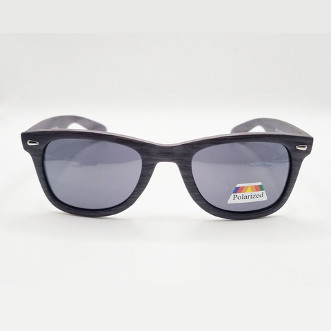 Unisex Retro Polarized Wooden bamboo Sunglasses for Men & Women (Grey)