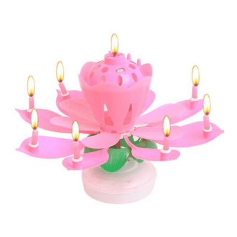 Melody Birthday Candle Lamp - Pink