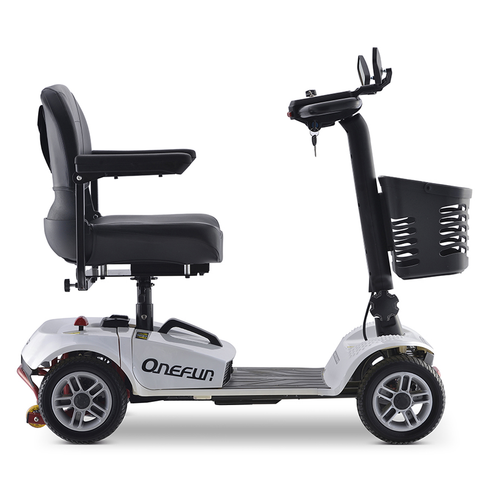 OneFun 4 Wheel Electric Folding Mobility Scooter - Grey