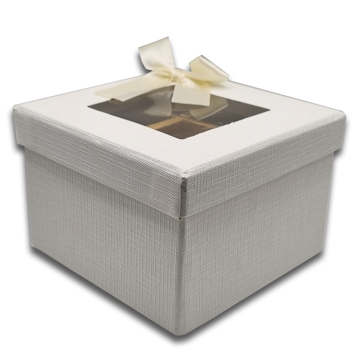 2Tier High Quality Empty Chocolate Gift Box 18 Cavities (12x12x8 Cms) 6Pc Pack - White