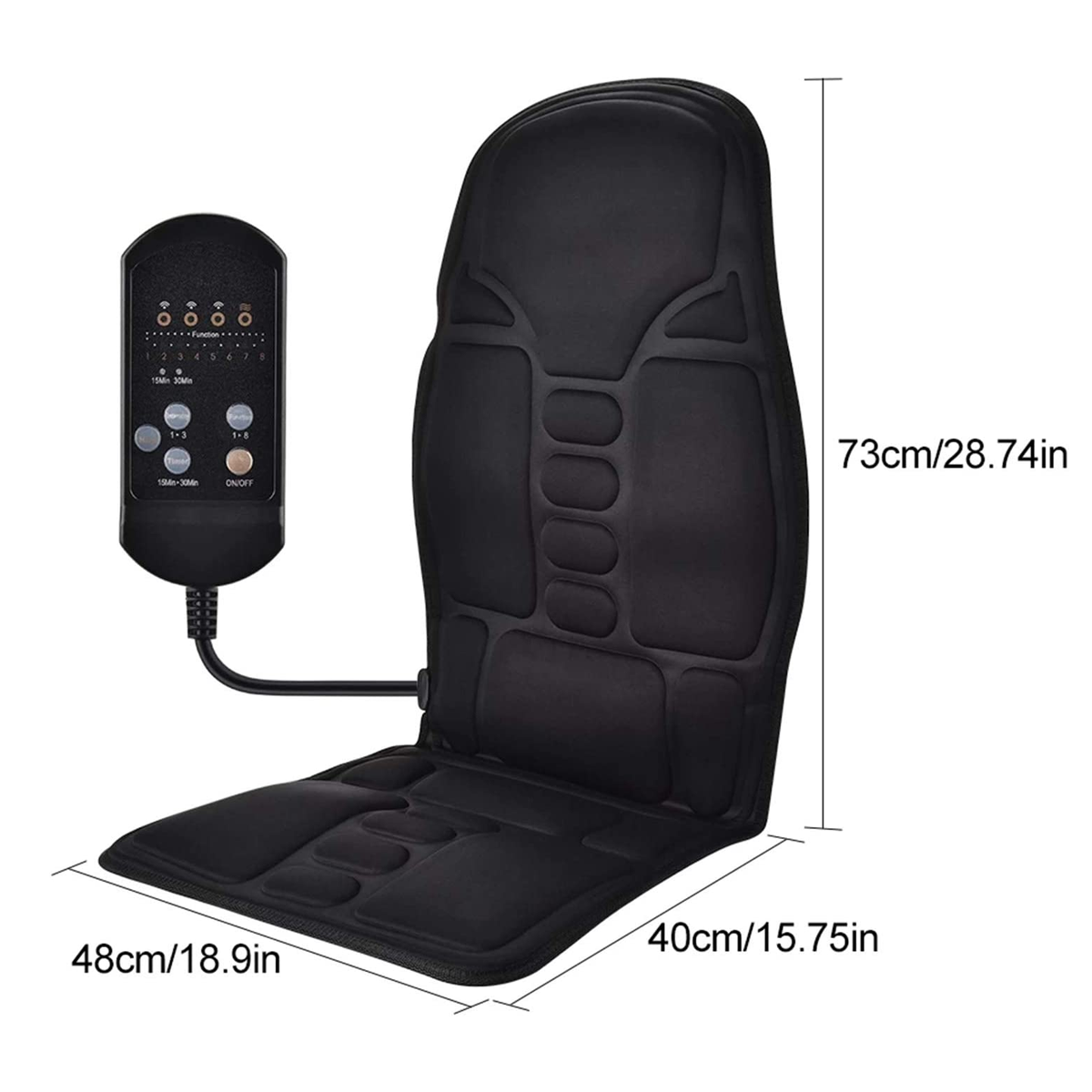 Vibrate And Heat Massage Seat Cover Cushion Emaratshop