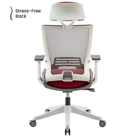 Navodesk Ergonomic Folding Design, Premium Office & Computer Chair - KIKO Chair - Beige Grey