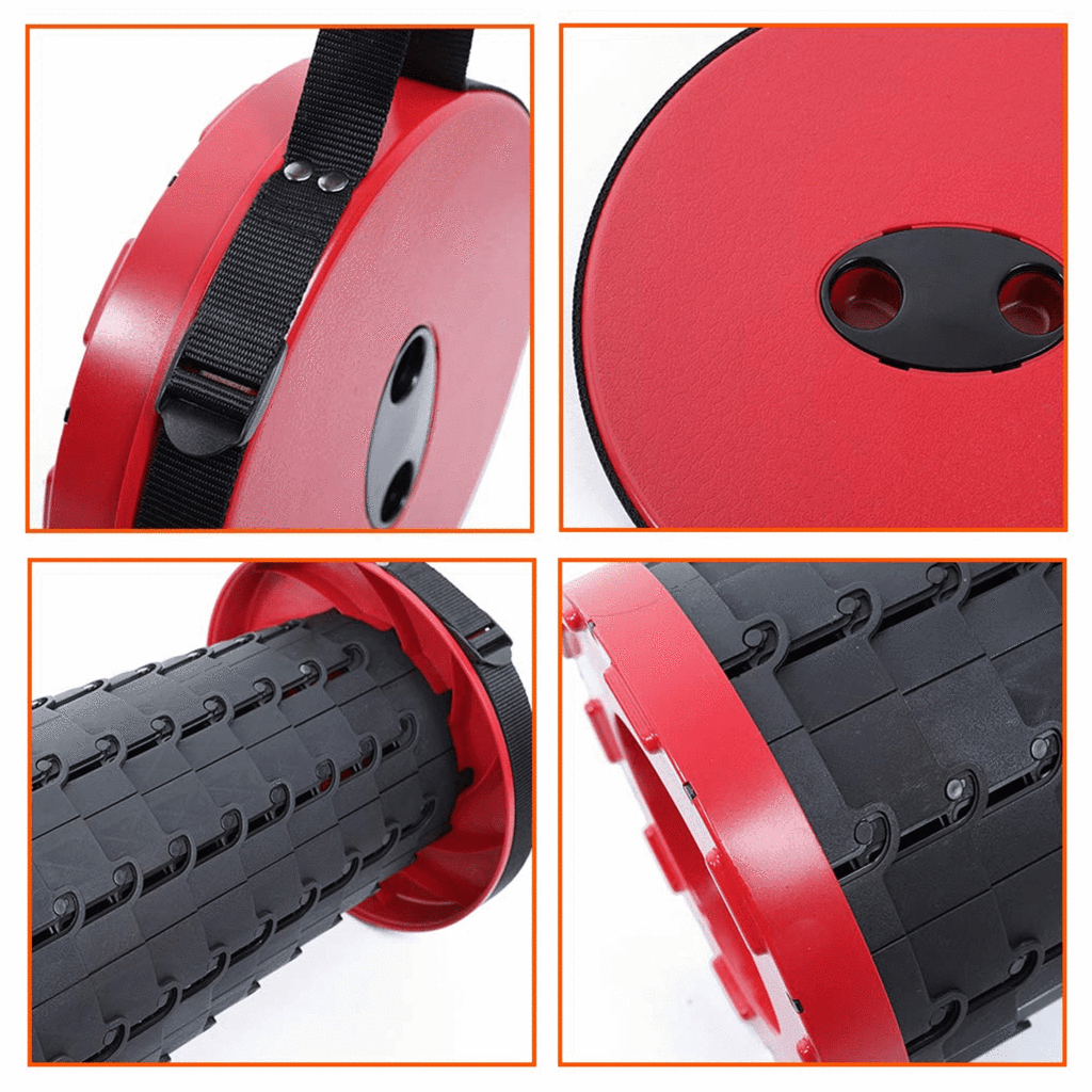 Telescopic Plastic Stool Shrinkable Camping Fishing Garden Folding Chair - ORANGE