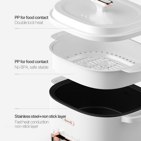 Xiaomi Deerma Mini Pot with steam rack DEM-DG20