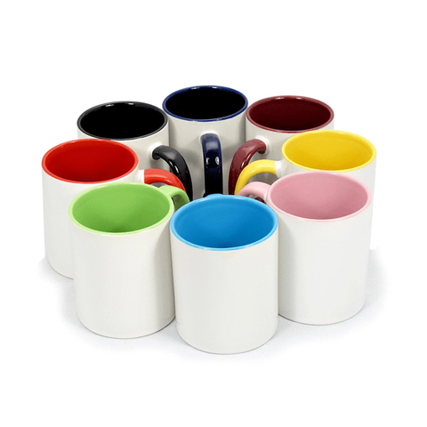 Sublimation 11oz Inner & Handle Color Mug (36Pcs)