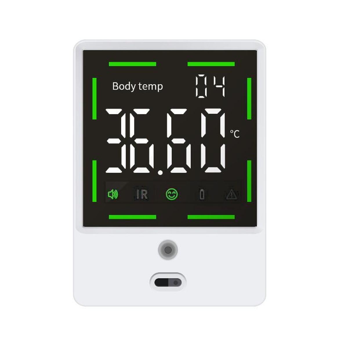 F105 Automatic Sensing Wall Thermometer for Schools and Public Places