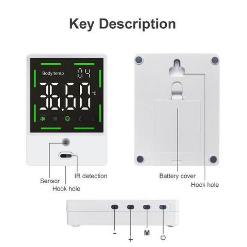 F105 Automatic Sensing Wall Thermometer for Schools and Public Places