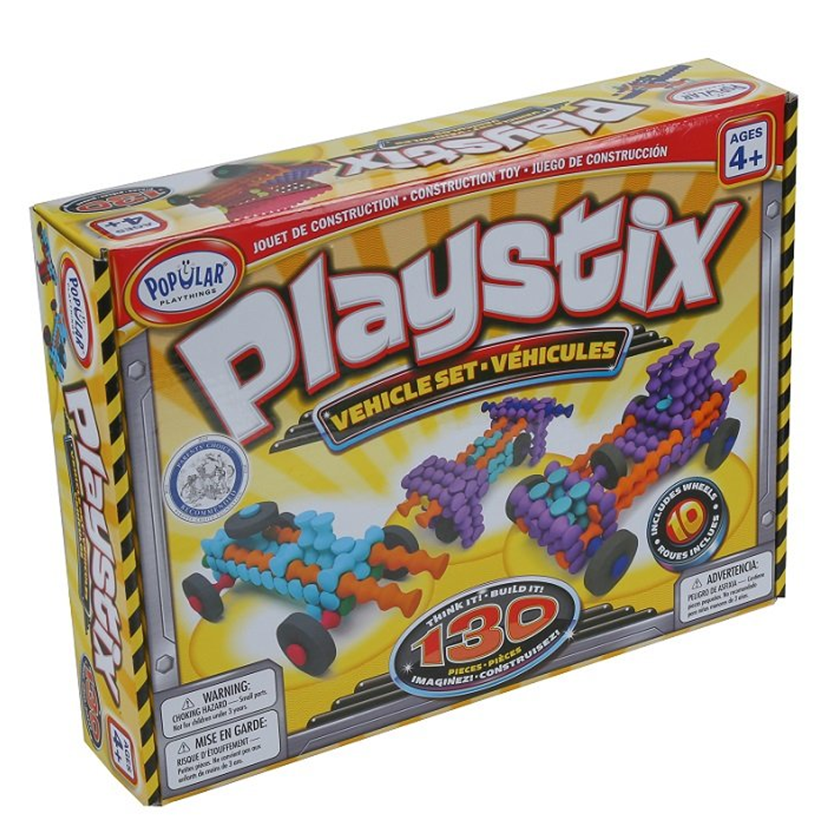 Popular Playthings Playstix Vehicles Set (130 pieces)