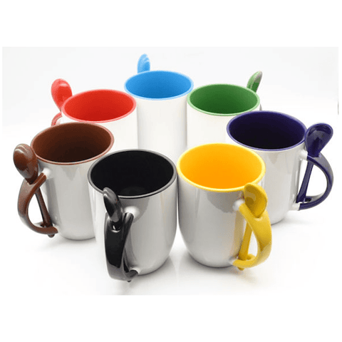 Ceramic Mug for Sublimation With Spoon (36 Pcs)