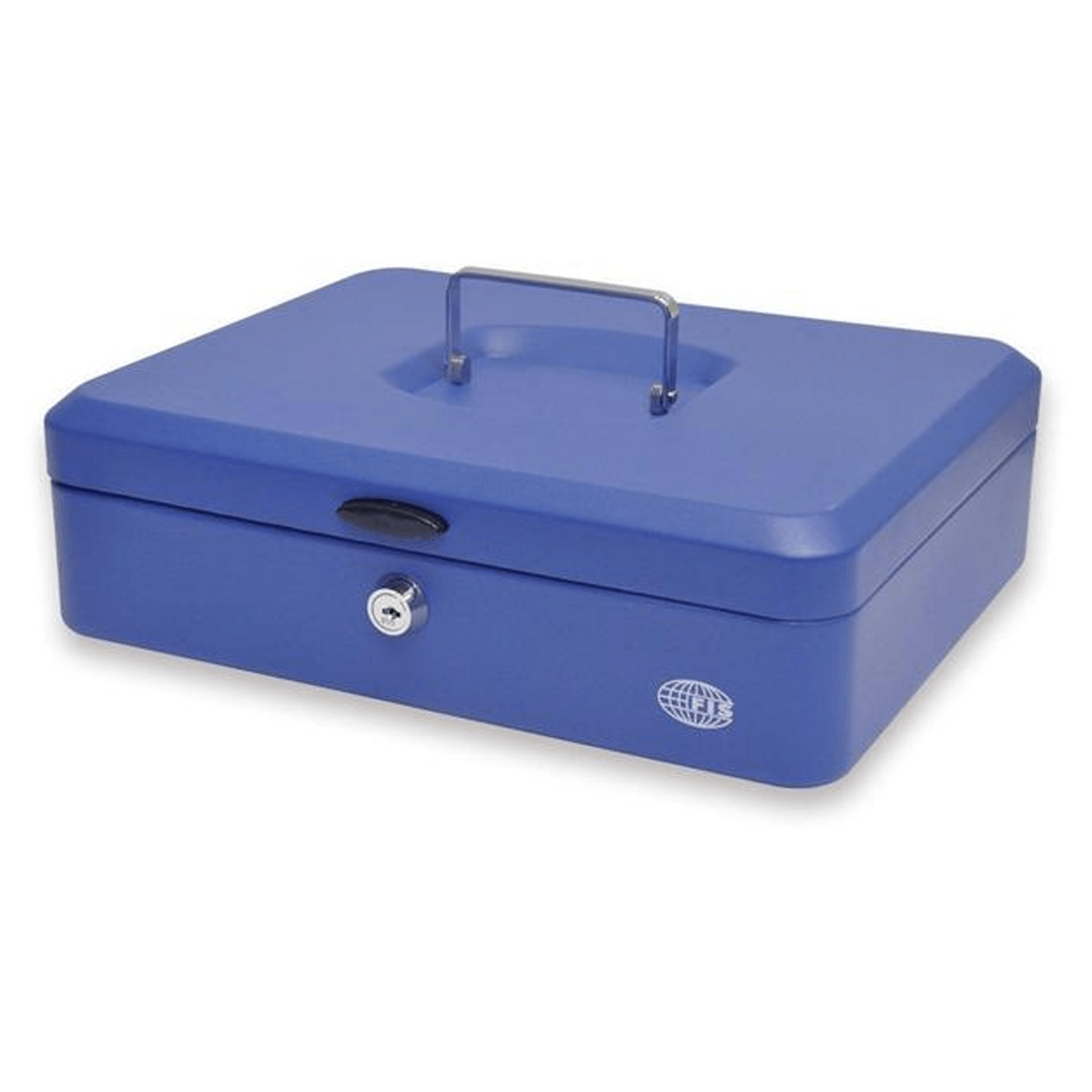 Cash Box Steel Blue Color With key lock