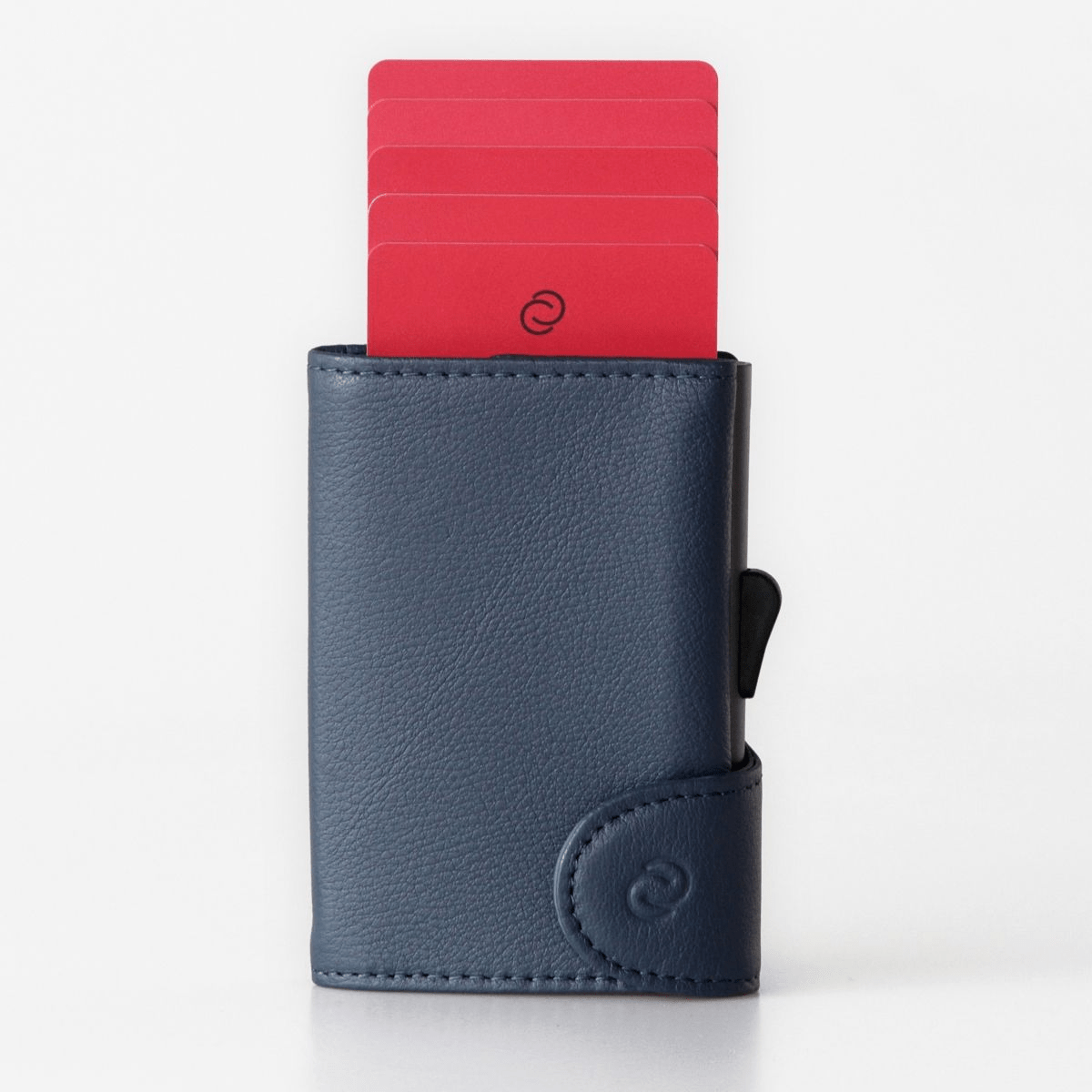 C-Secure Aluminum Card Holder with Genuine Leather and Coin Pouch - XD Design