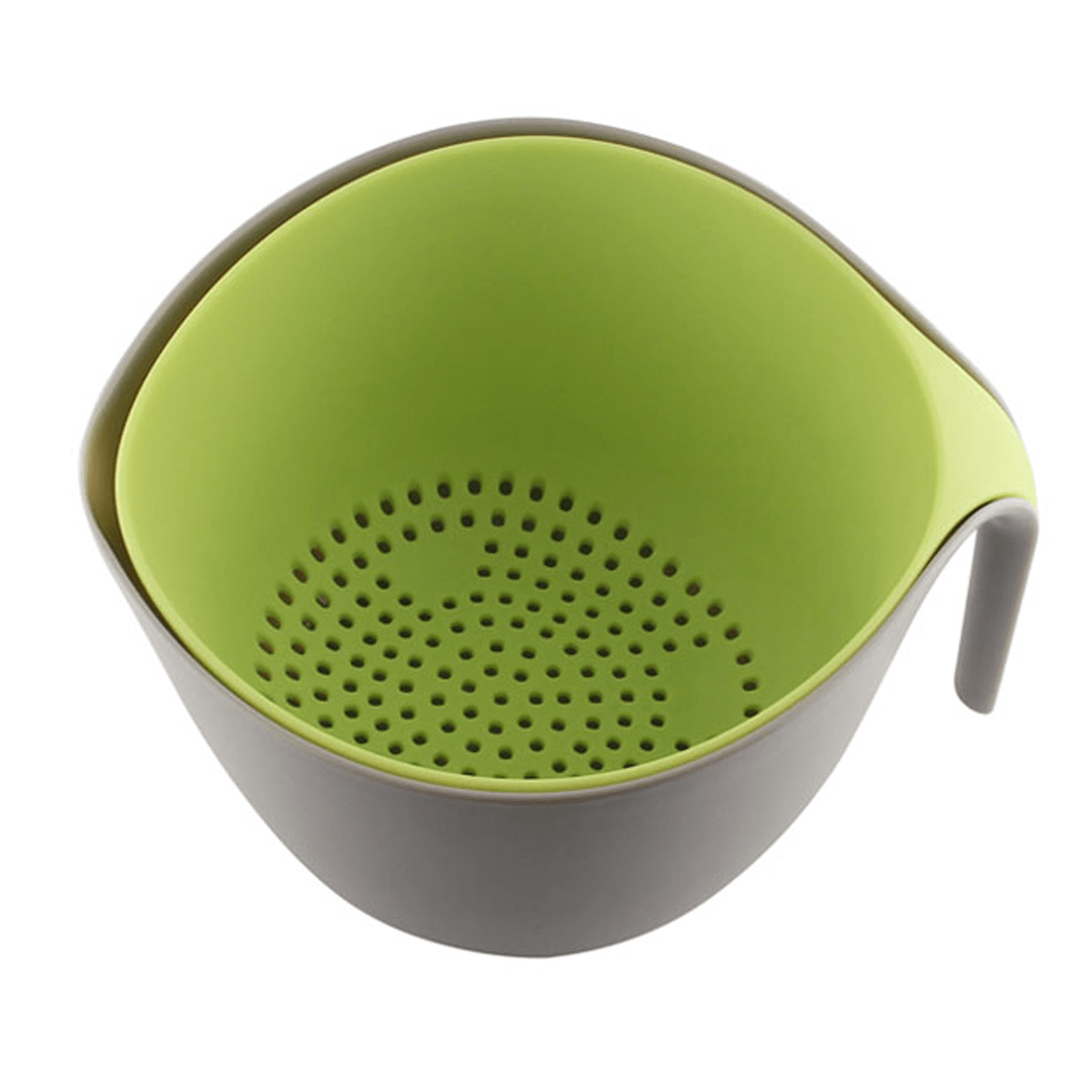 2 pcs easy grip heavy plastic colander and mixing bowl