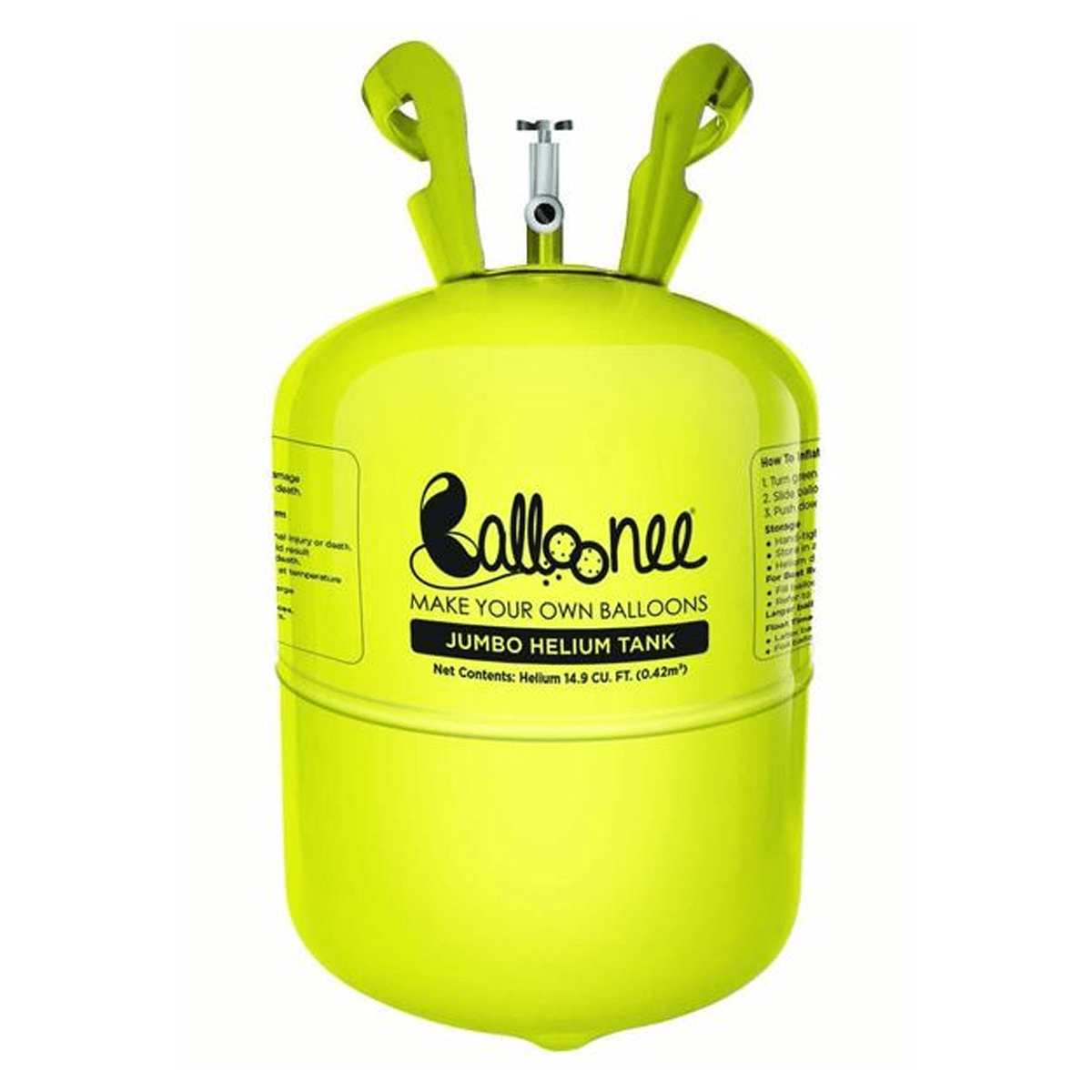 Balloonee JUMBO Party Kit with Helium Gas and 50 Balloons and Ribbon - SquareDubai