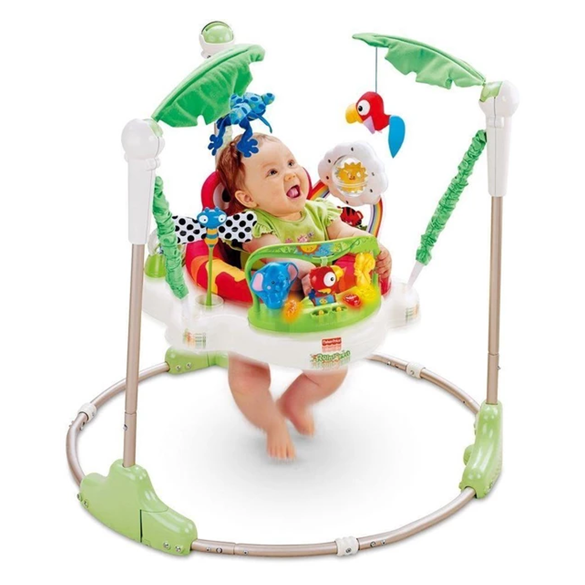 Buy Rainforest Jumperoo Walker Green and White K7198 in Dubai