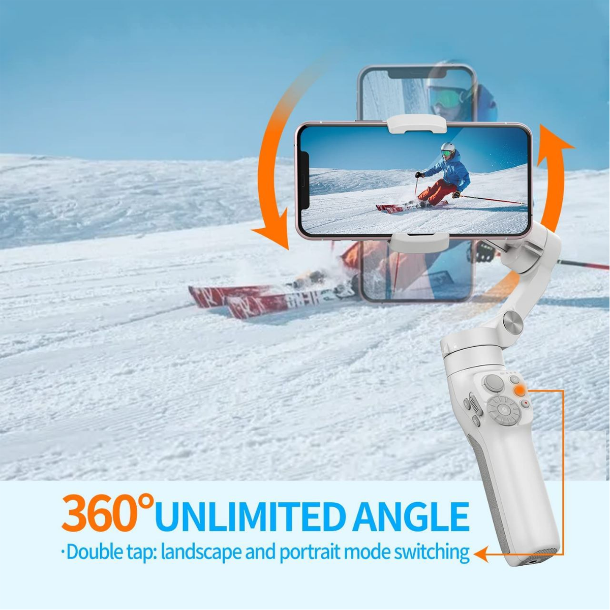 FeiyuTech Vimble 3 3-Axis Gimbal Stabilizer for Smartphone, with Built-In Extension Rod