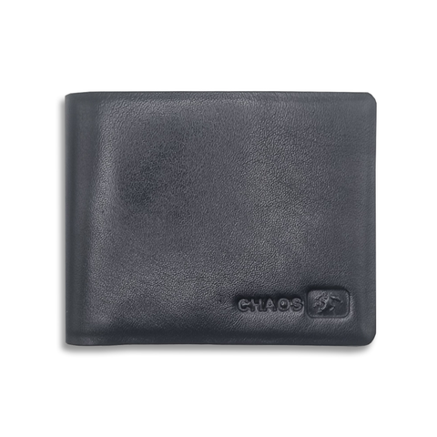 Men Olive Genuine RFID Leather Wallet - Regular Size (5 Card Slots) - Chaos
