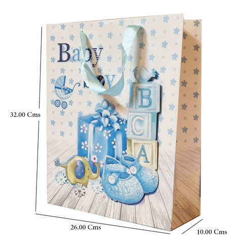 Happy Birthday Gift Bag - Extra Large (32x26x10 Cms) (6Pcs Pack) - WILLOW