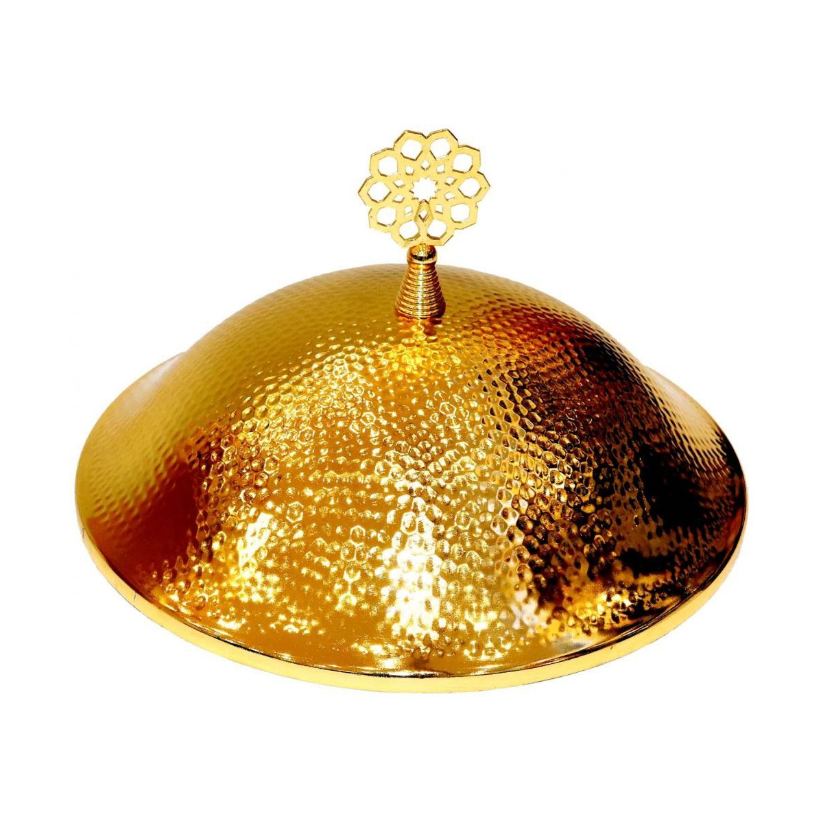 Big Brass Gold Traditional Serving Bowl Round H8.0cm x 25cm Diameter - SquareDubai