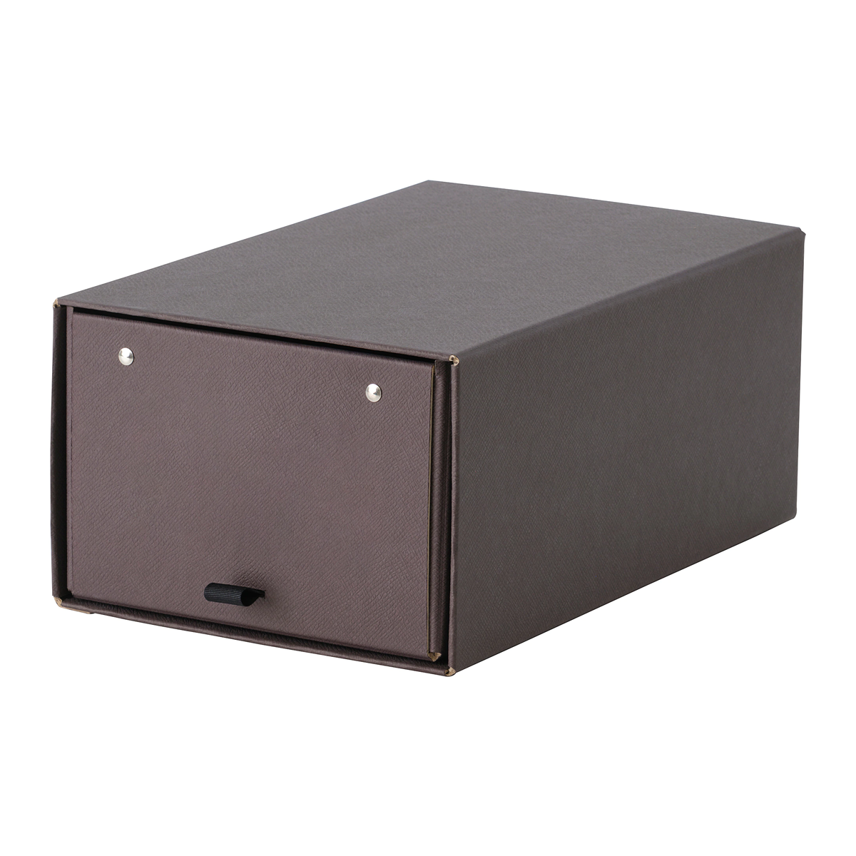 ANILINARE Shoe box, dark brown34x22x15 cm