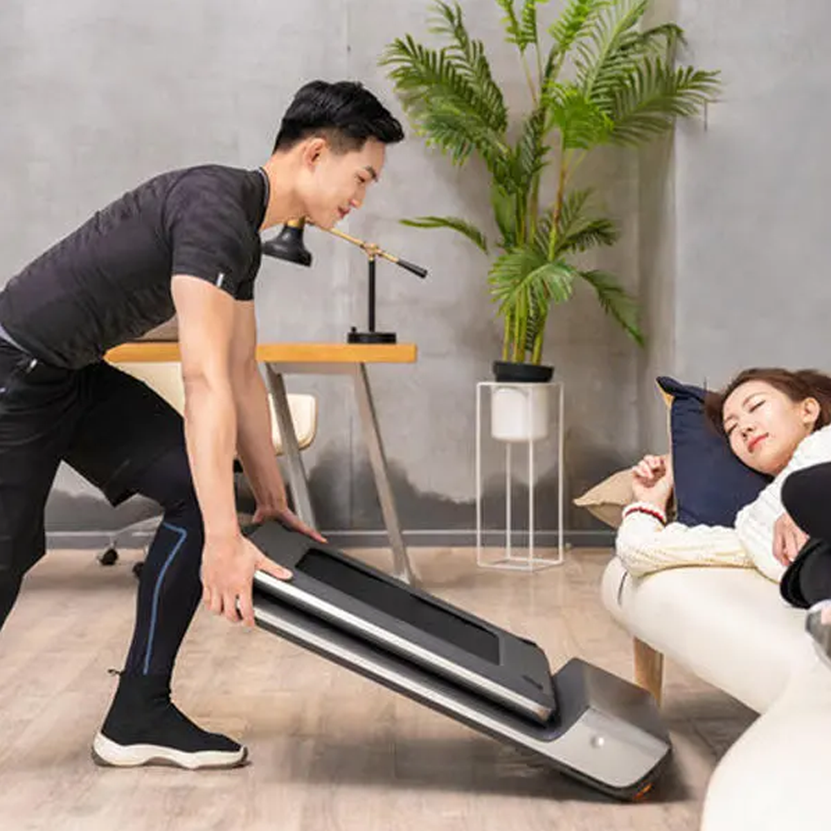 Smart foldable treadmill deals