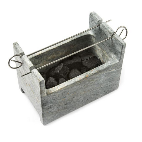 BBQ Charcoal Grill in Gray Soapstone