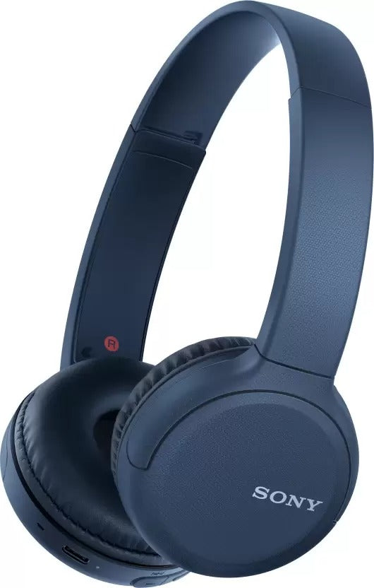 Sony WH-CH510 Wireless On-Ear Headphones with Voice-assitant and Easy Hands-Free Calling - Blue