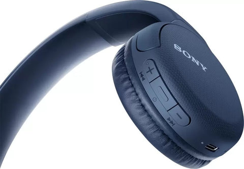 Sony WH-CH510 Wireless On-Ear Headphones with Voice-assitant and Easy Hands-Free Calling - Blue