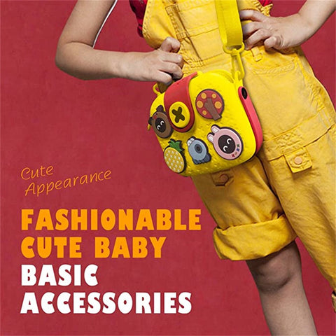 Emma Little Girls Shoulder Bag, Cute Cross Body Bag for Kids - Yellow