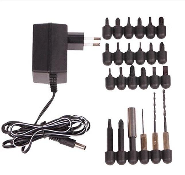 Cordless, rechargeble screwdriver, set of 26 pcs 4,8V JST24801 - SquareDubai