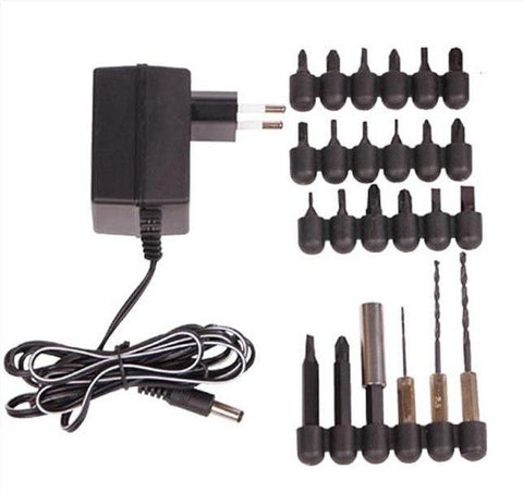 Cordless, rechargeble screwdriver, set of 26 pcs 4,8V JST24801 - SquareDubai