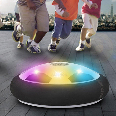 Hover Ball Game with LED Light Up Toys Children Christmas Gift (2 Gates and18x DIY Sticker Gift)