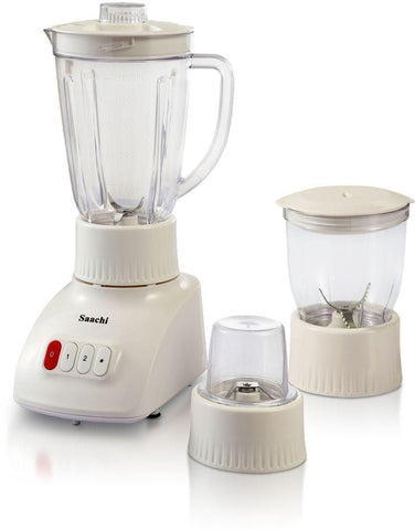 3 in 1 with Unbreakable Jar Countertop Blender White - SquareDubai