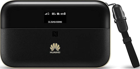 Huawei Pro 2 E5885 WiFi Router and Powerbank, 4G LTE, 6400mAh, 300MbpsWi-Fi 2.4G/5G dual-band Support up to 32 users, Black | E5885