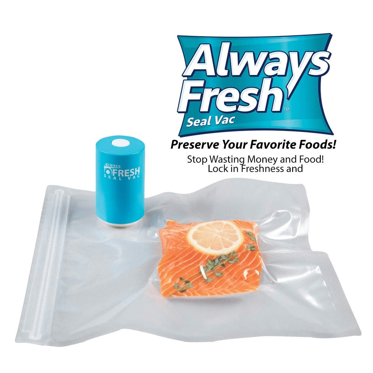 Always Fresh Seal Vacuum System and Bag Set - SquareDubai